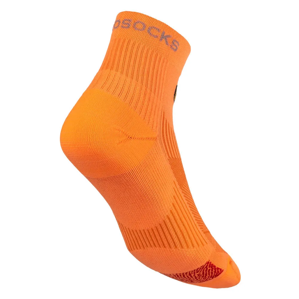 Biowin Neon Orange Athletic Mini Crew Neurosocks