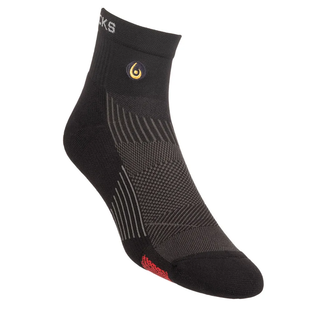 Black Athletic Mini Crew Neurosocks by Biowin