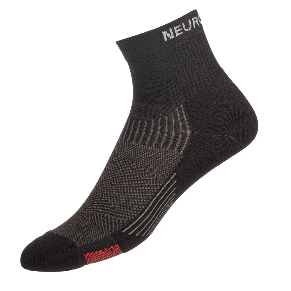 Black Athletic Mini Crew Neurosocks by Biowin