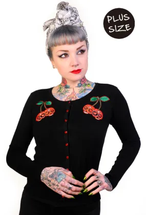 Black Cherry Skulls Cardigan - Shop Now