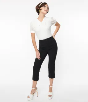 Black Pintuck Capris - Smak Parlour