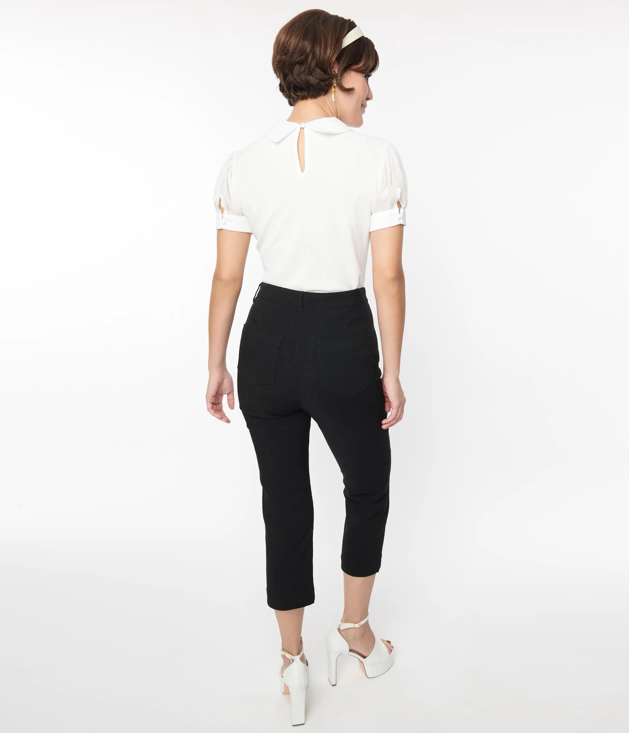 Black Pintuck Capris - Smak Parlour