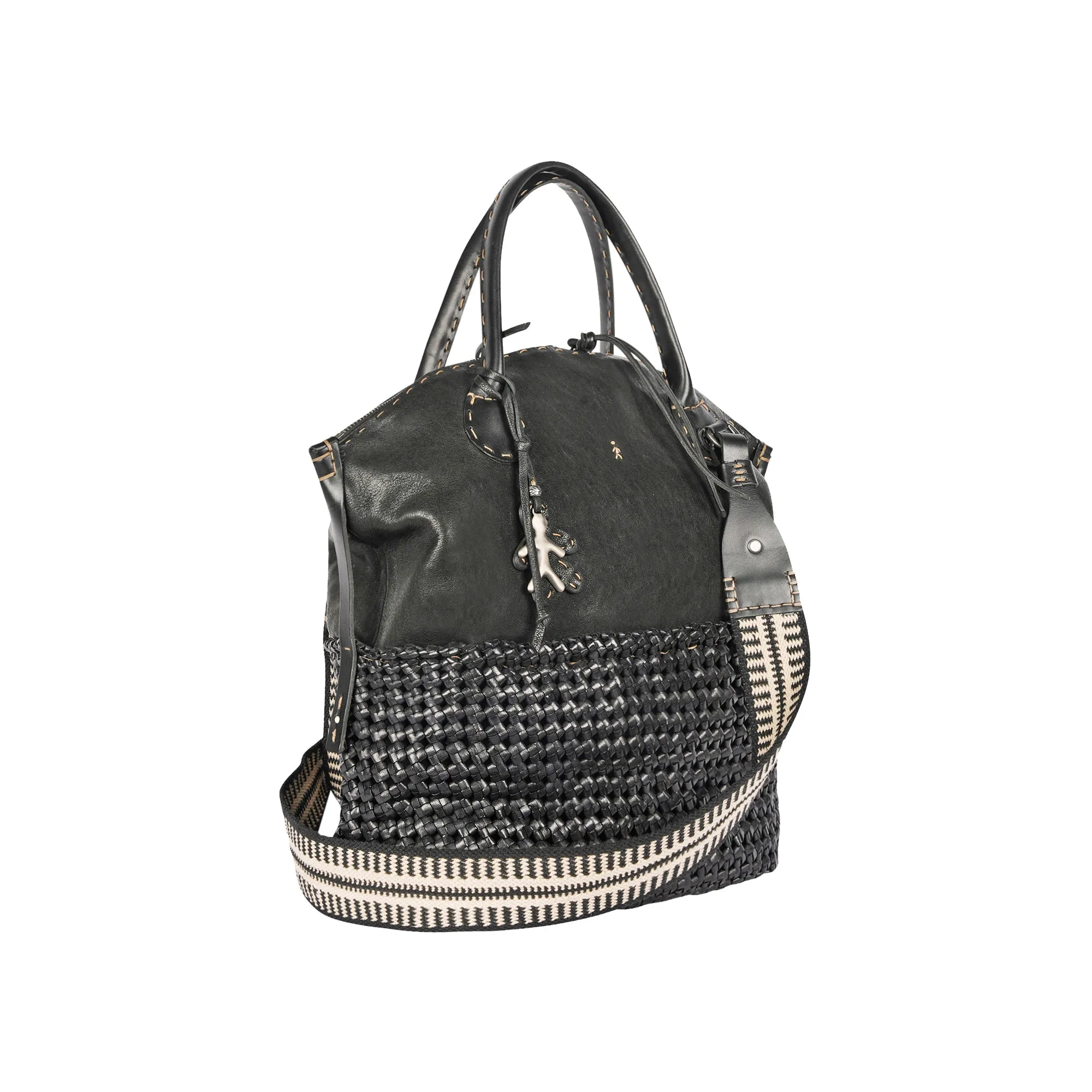 Black Virginia M Greca Intreccio Crochet