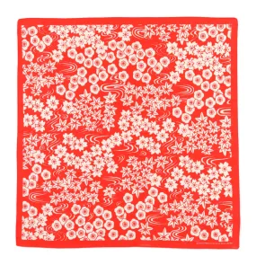 BLUE JAPAN 'CHIYOGAMI-SAKURA' BANDANA RED - Buy Now