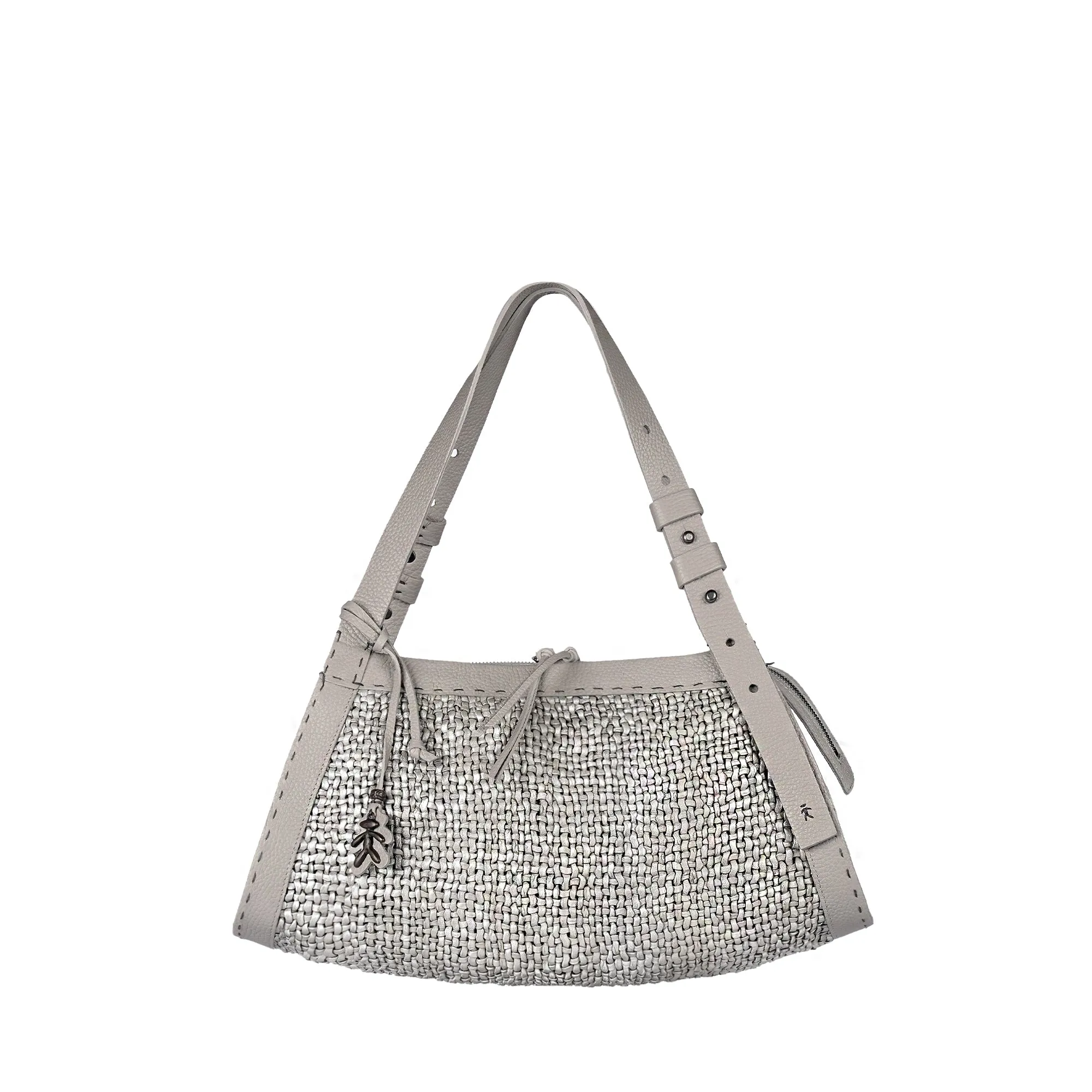 Boa Bauletto M Intreccio Madreperla Light Grey - Gucci Handbag