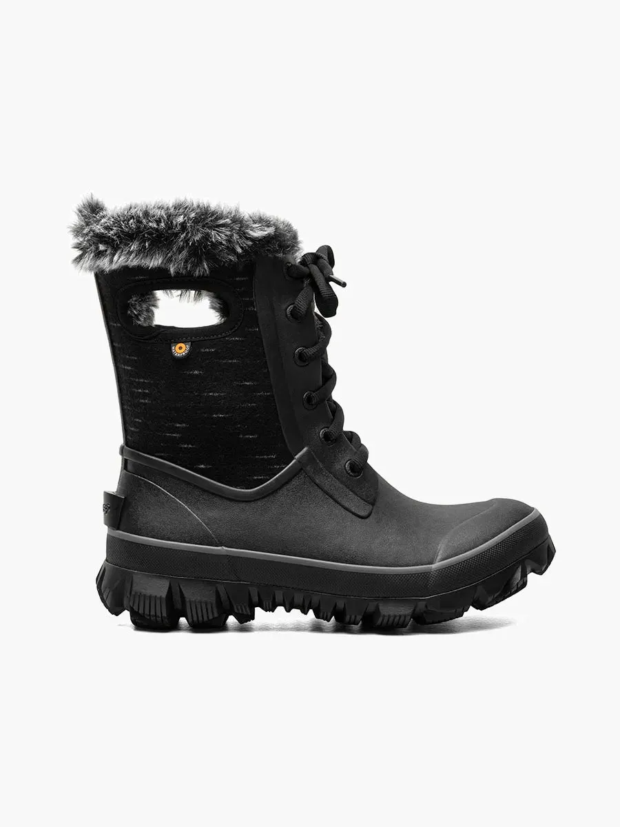 Bogs Arcata Dash Black Winter Boots for Women 73117-001