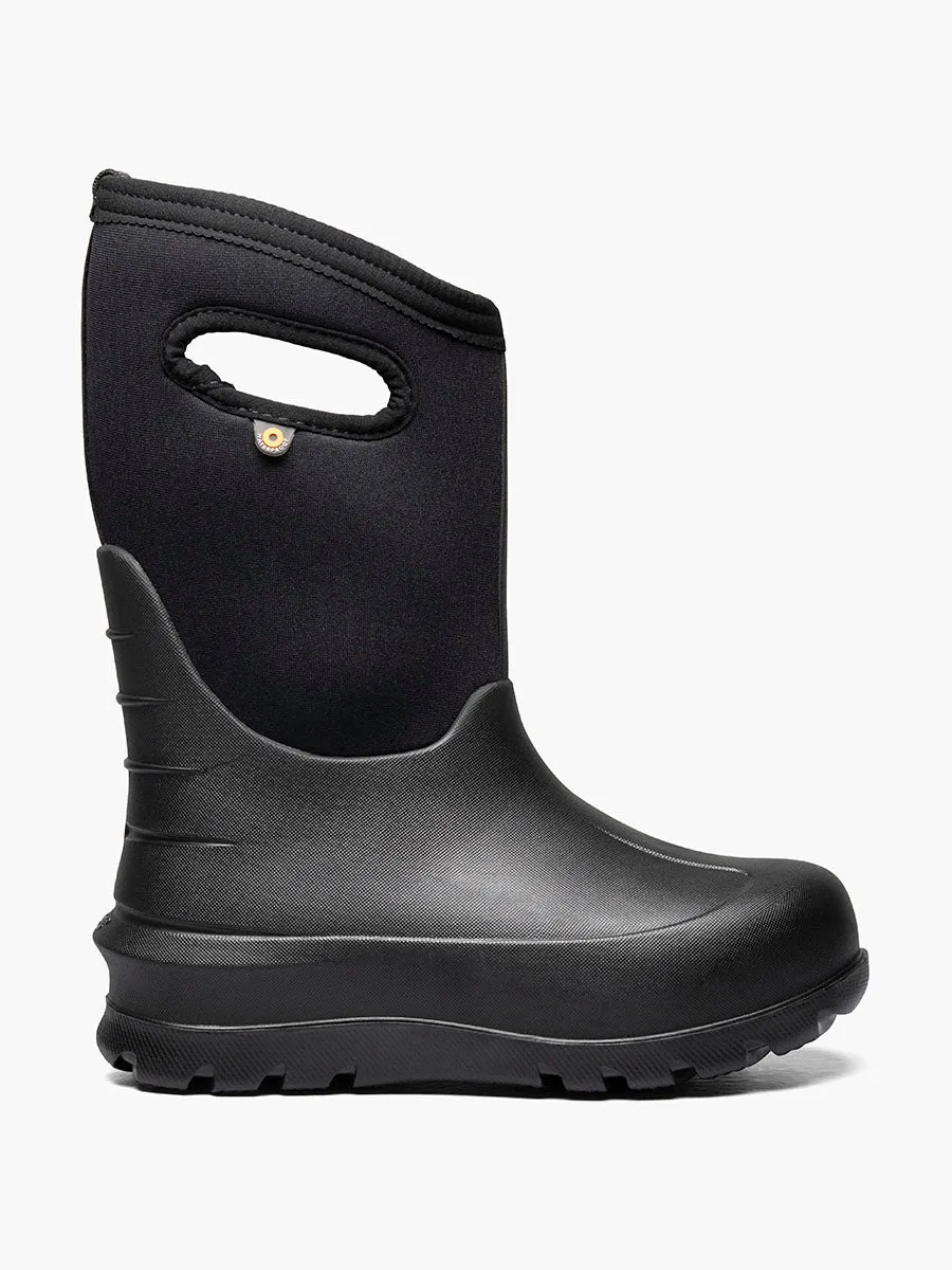 Bogs Kids Solid Black Winter Boots