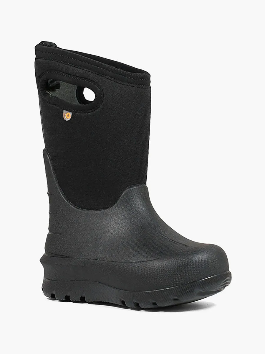 Bogs Kids Solid Black Winter Boots