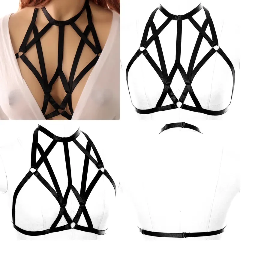 Breast Harness Bra - Body Binding Pentagram