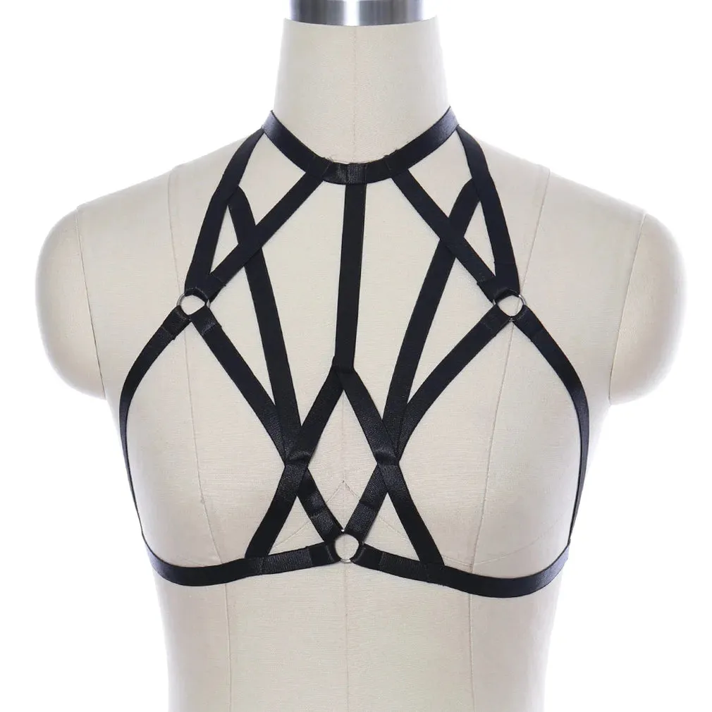 Breast Harness Bra - Body Binding Pentagram