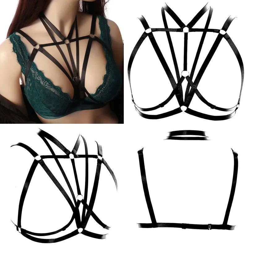 Breast Harness Bra - Body Binding Pentagram