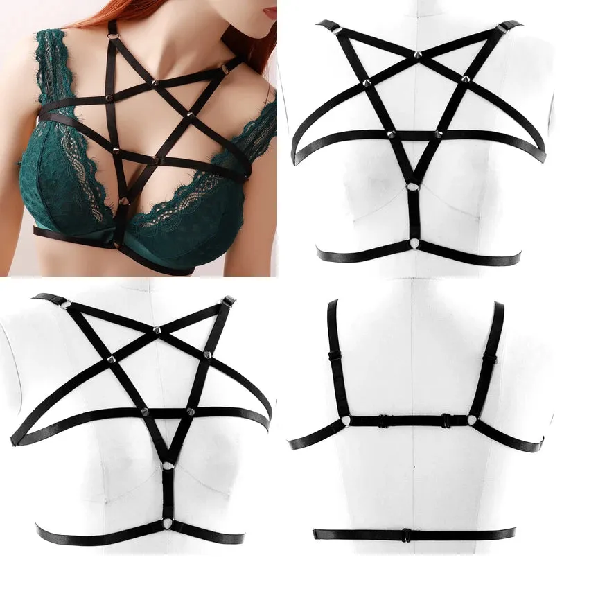 Breast Harness Bra - Body Binding Pentagram