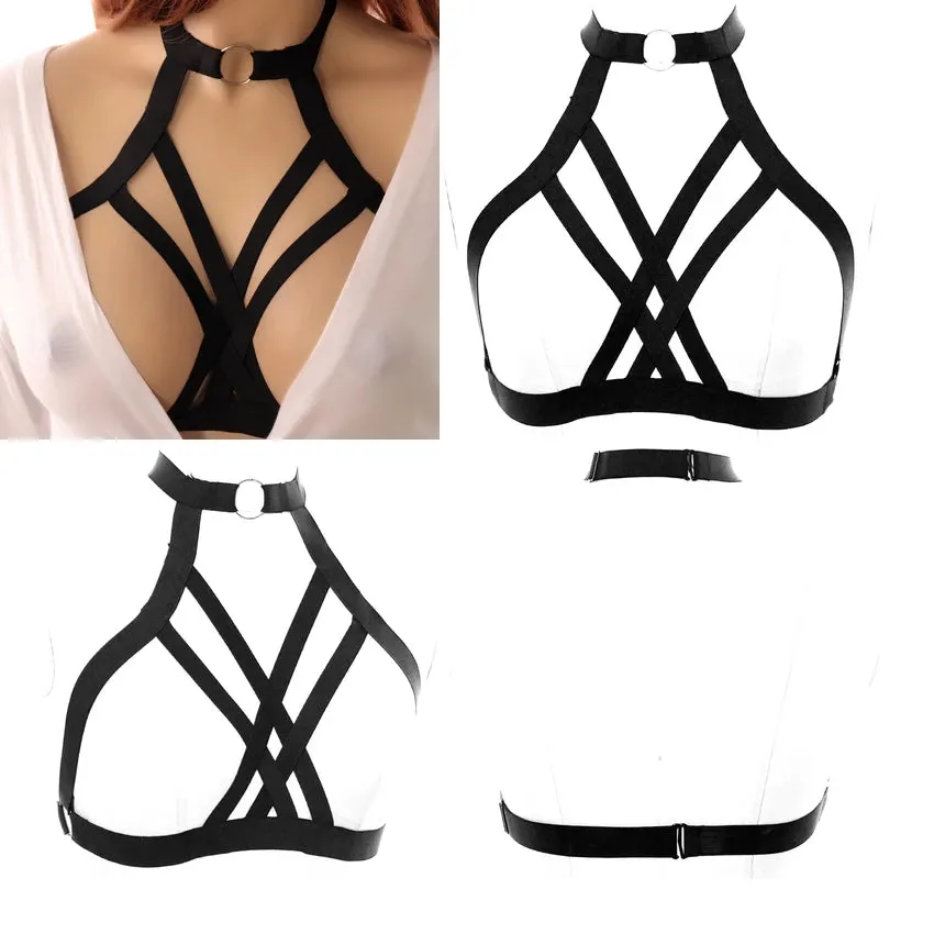 Breast Harness Bra - Body Binding Pentagram