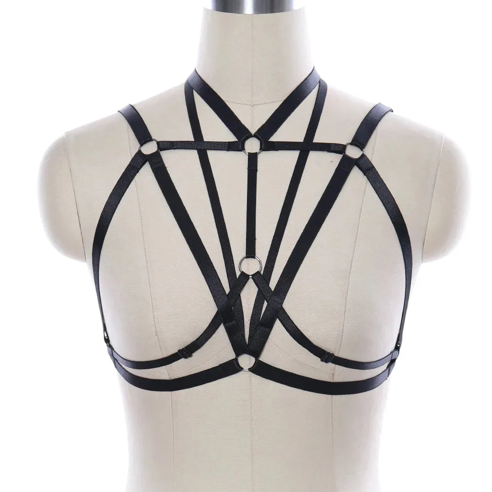 Breast Harness Bra - Body Binding Pentagram