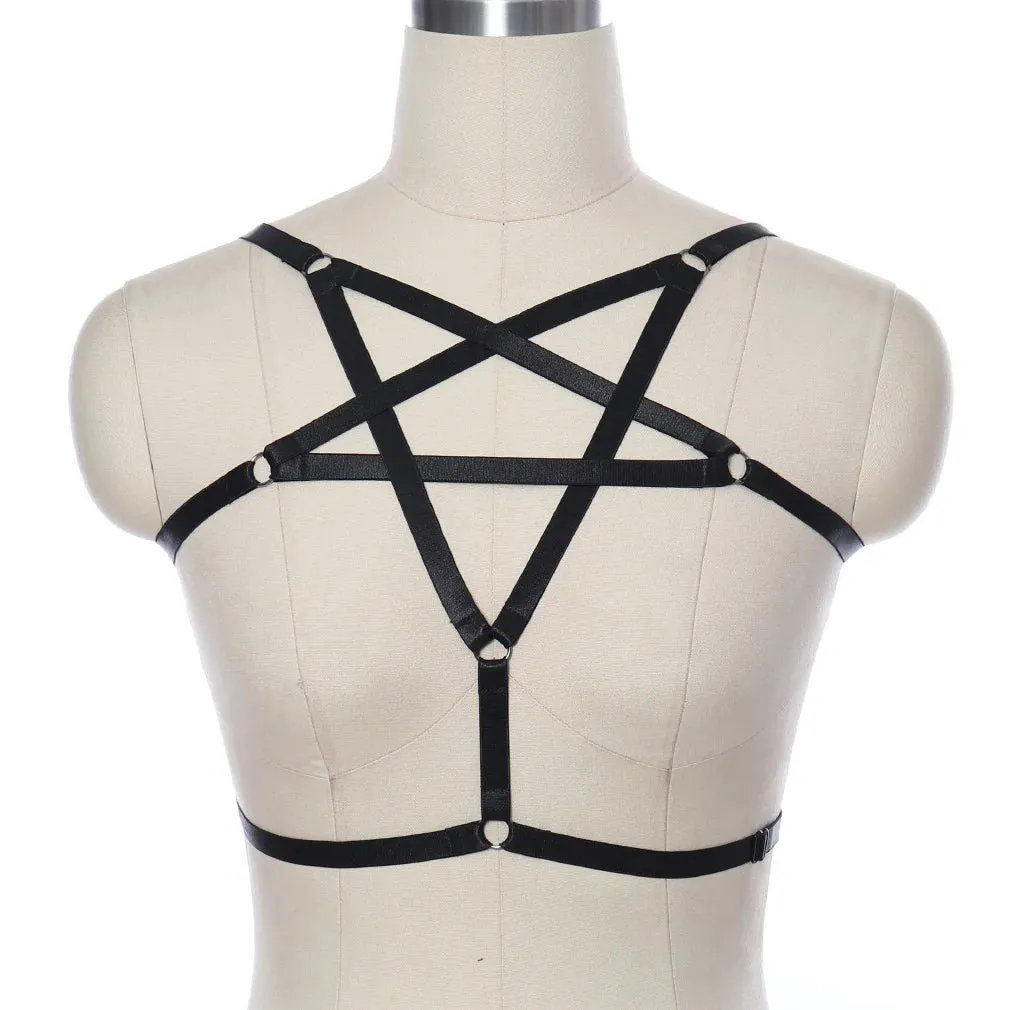 Breast Harness Bra - Body Binding Pentagram