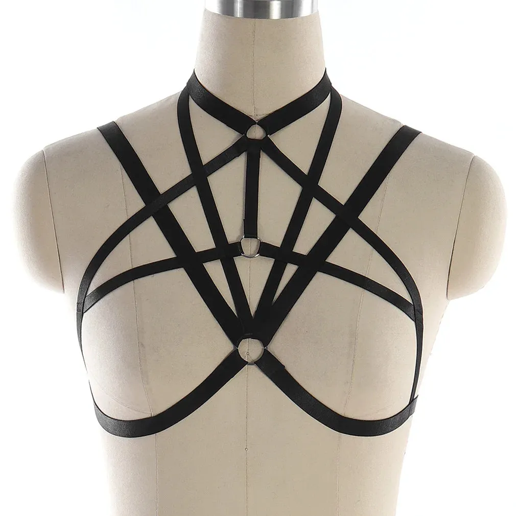 Breast Harness Bra - Body Binding Pentagram