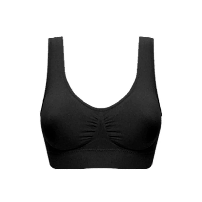 Breathable Seamless Sleep Crop Top Fitness Bra