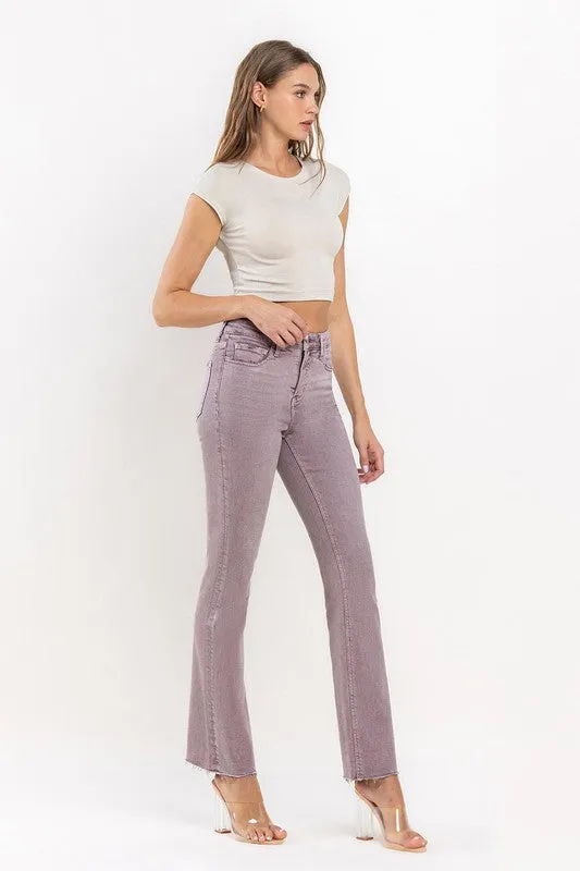 Burnt Rose Bootcut Jeans - Mid Rise