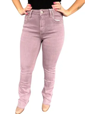 Burnt Rose Bootcut Mid Rise Jeans