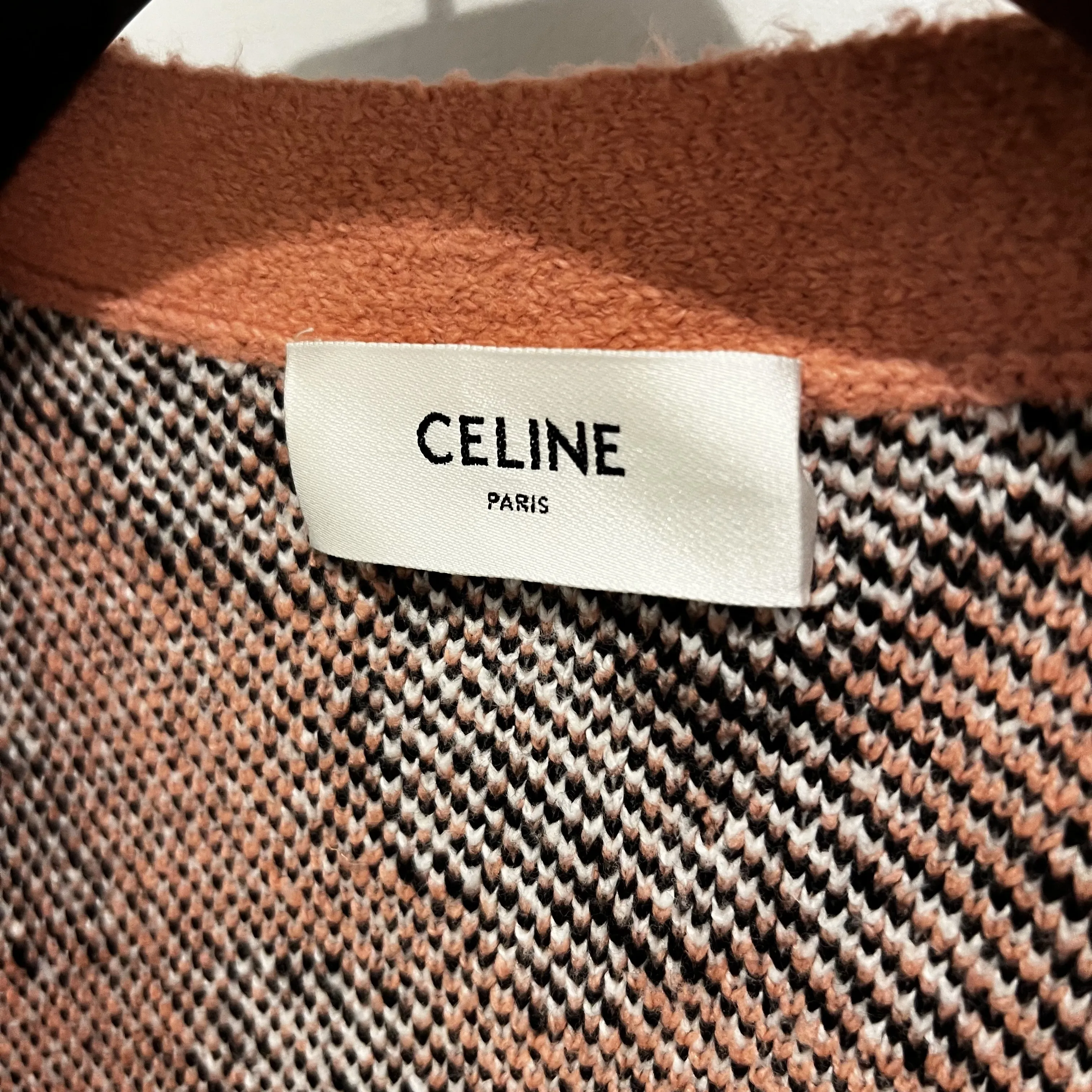 Celine Artist Jacquard Cardigan Brushed Cotton.