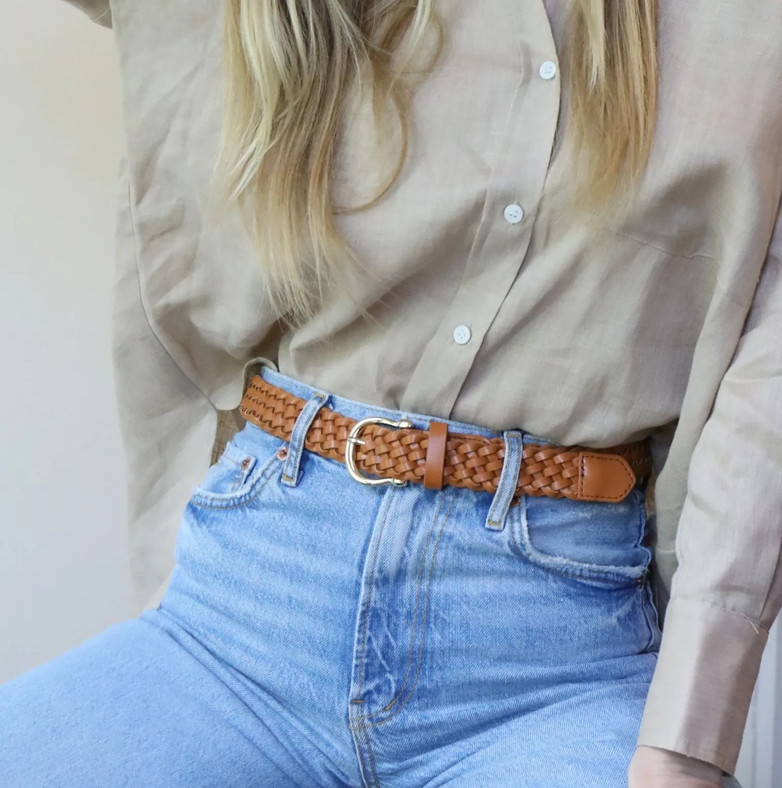 Classic Braided Leather Belt