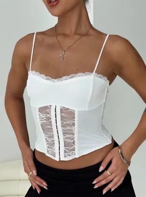 Coletto White Corset Top