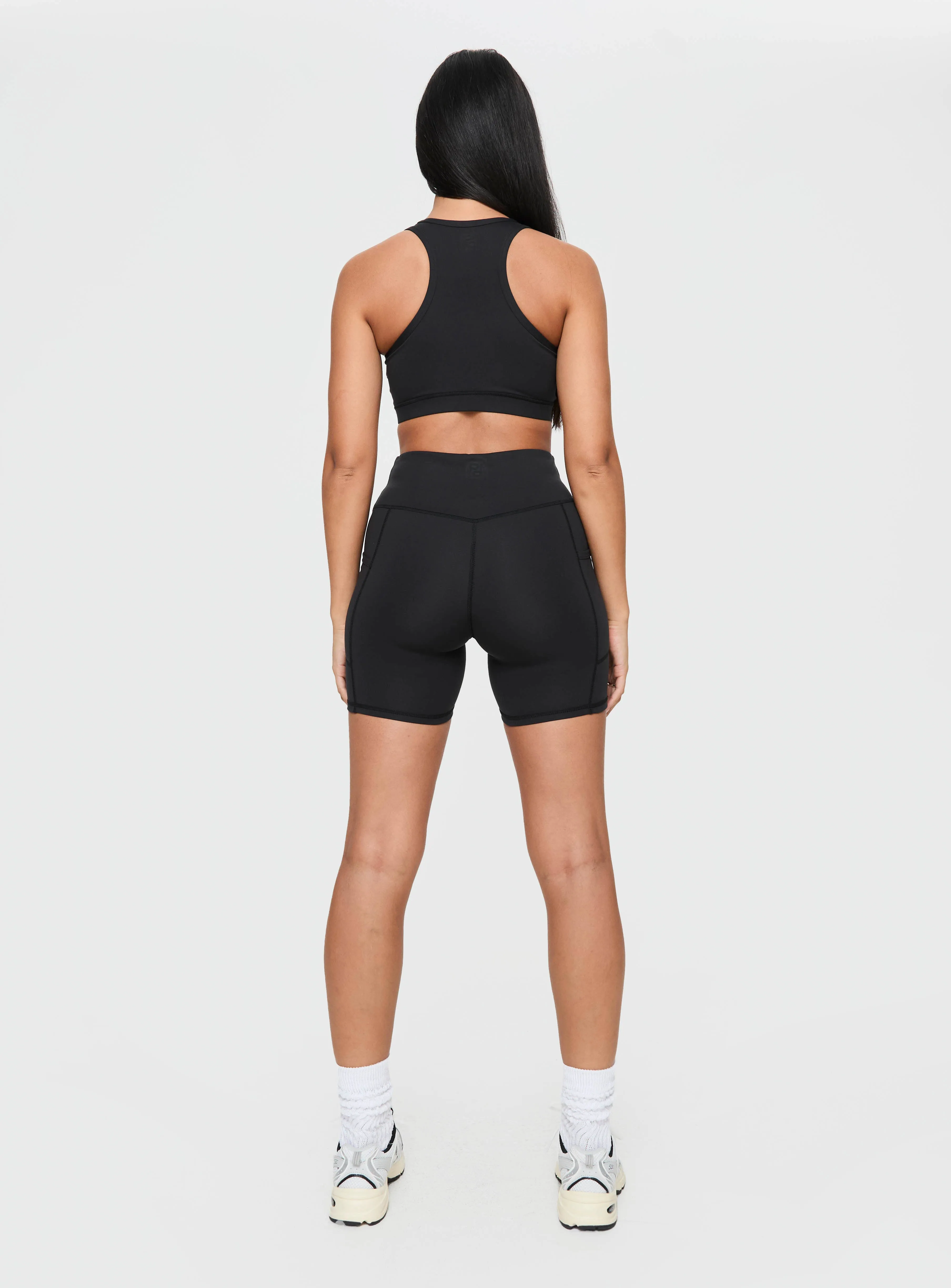 Conquer Black Activewear Shorts