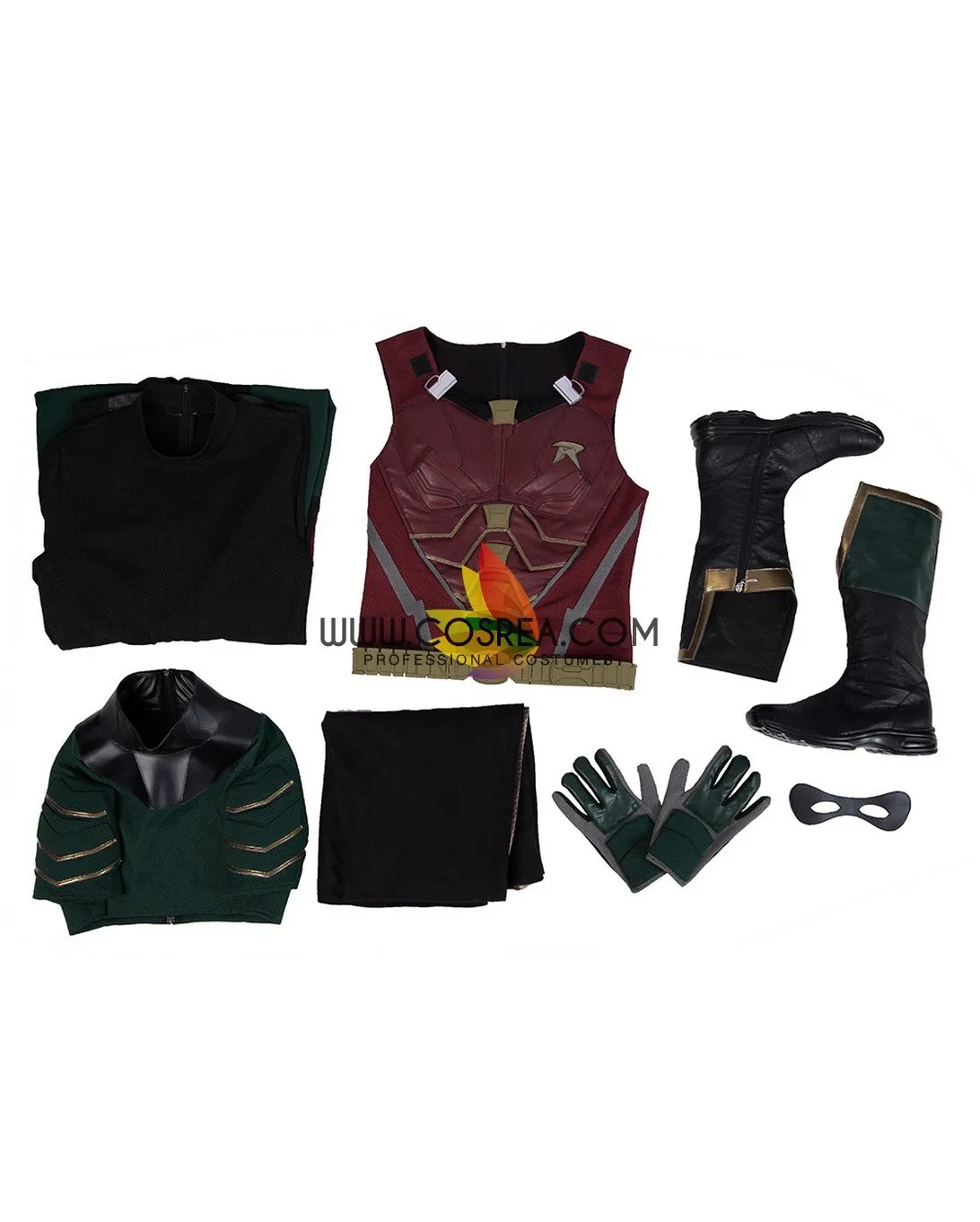 Custom Titan Robin Cosplay Costume - PU Leather