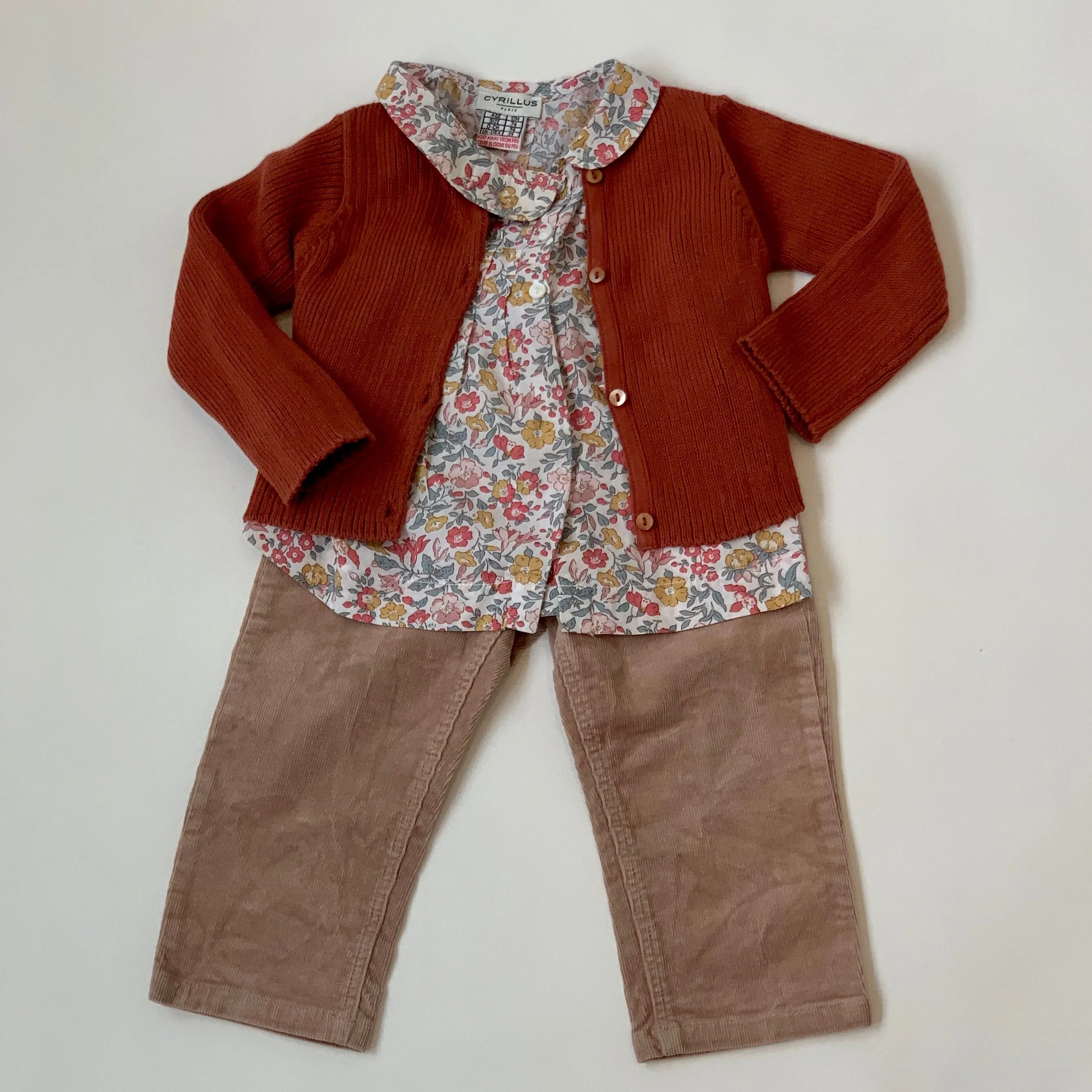 Cyrillus Liberty Print Blouse - Collared | Size 12 Months