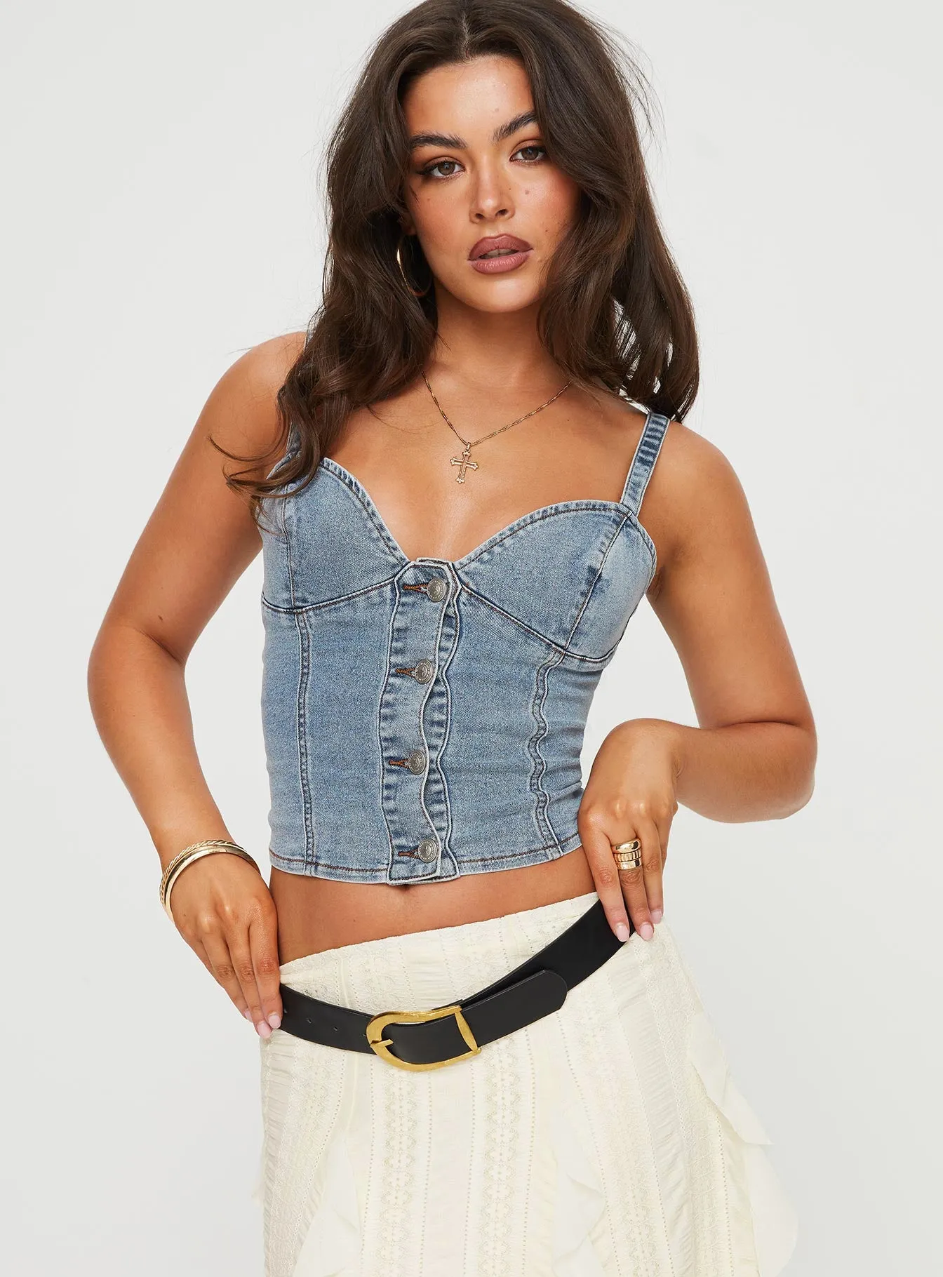 Denim Crop Top