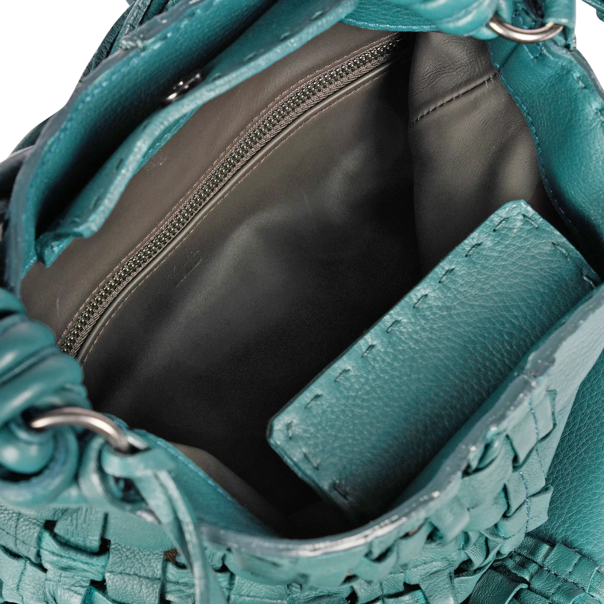 Emily M Intreccio Cesta Teal - Shop Now