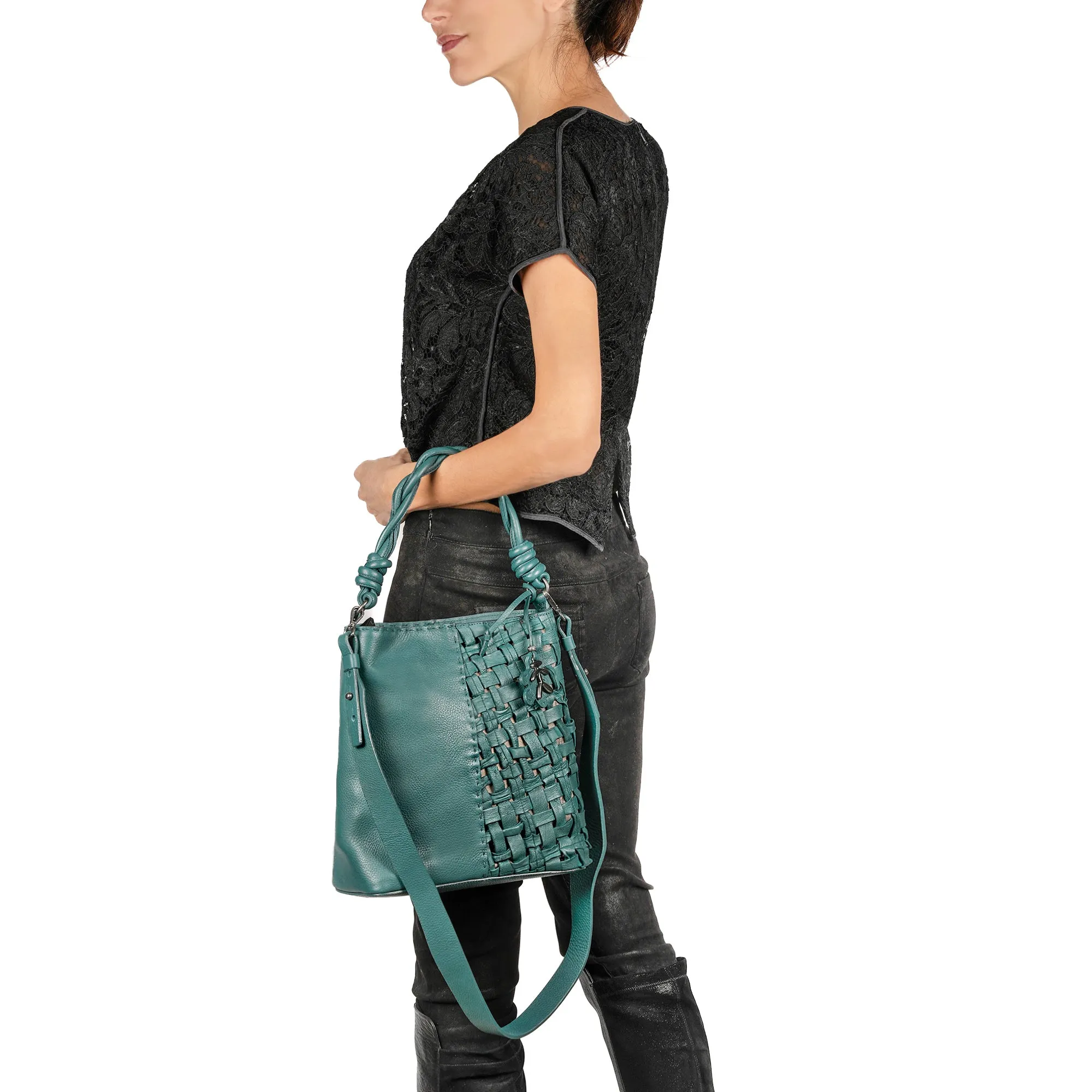 Emily M Intreccio Cesta Teal - Shop Now