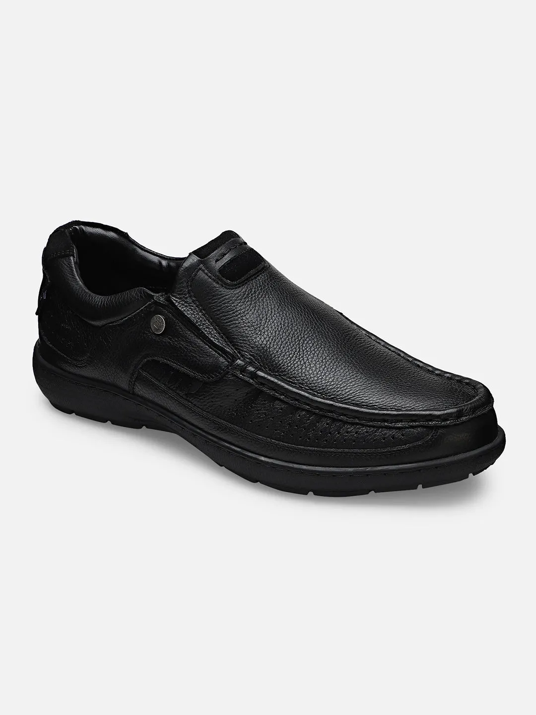 Ezok Men Haig 2184 Black Leather Casual Shoes - Result: Men's Black Leather Casual Shoes - Ezok Haig 2184