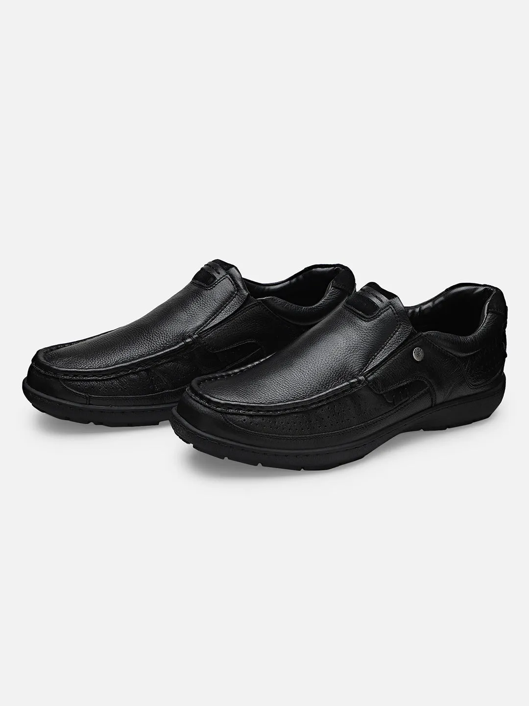 Ezok Men Haig 2184 Black Leather Casual Shoes - Result: Men's Black Leather Casual Shoes - Ezok Haig 2184