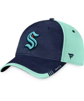 Fanatics Men's NHL Fanatics Deep Sea Blue/Light Seattle Kraken Authentic Pro Rink Flex Hat