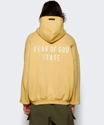 Fear of God Heavy Fleece Full Zip Hoodie Amber