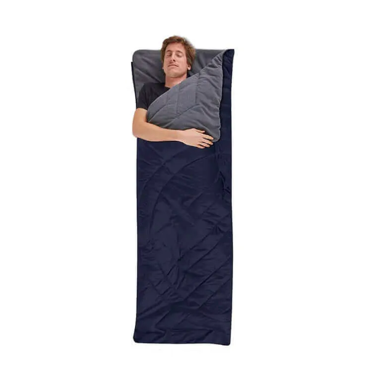 Fleece sleeping bag - Camp Vibes Green Fork