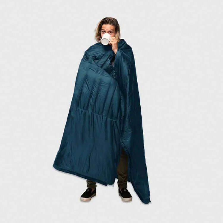 Fleece sleeping bag - Camp Vibes Green Fork