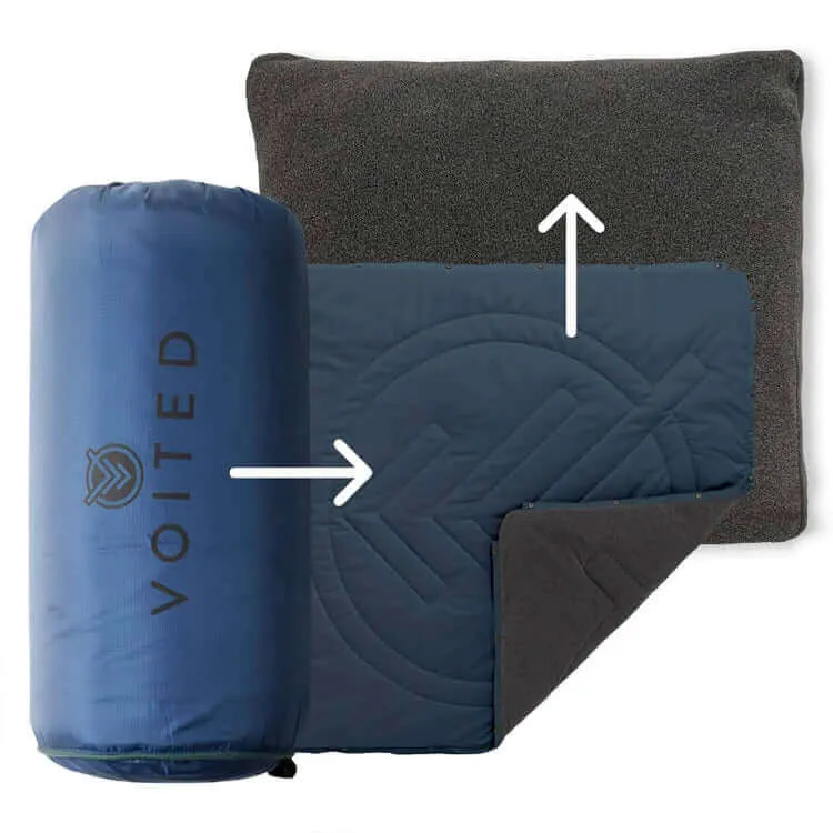 Fleece sleeping bag - Camp Vibes Green Fork