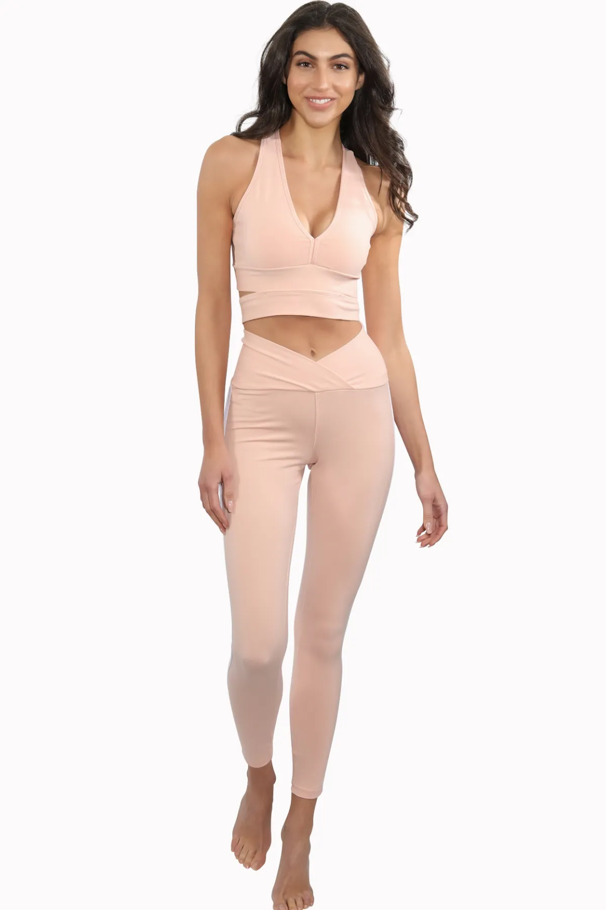 Francesca Peach Legging - Activewear