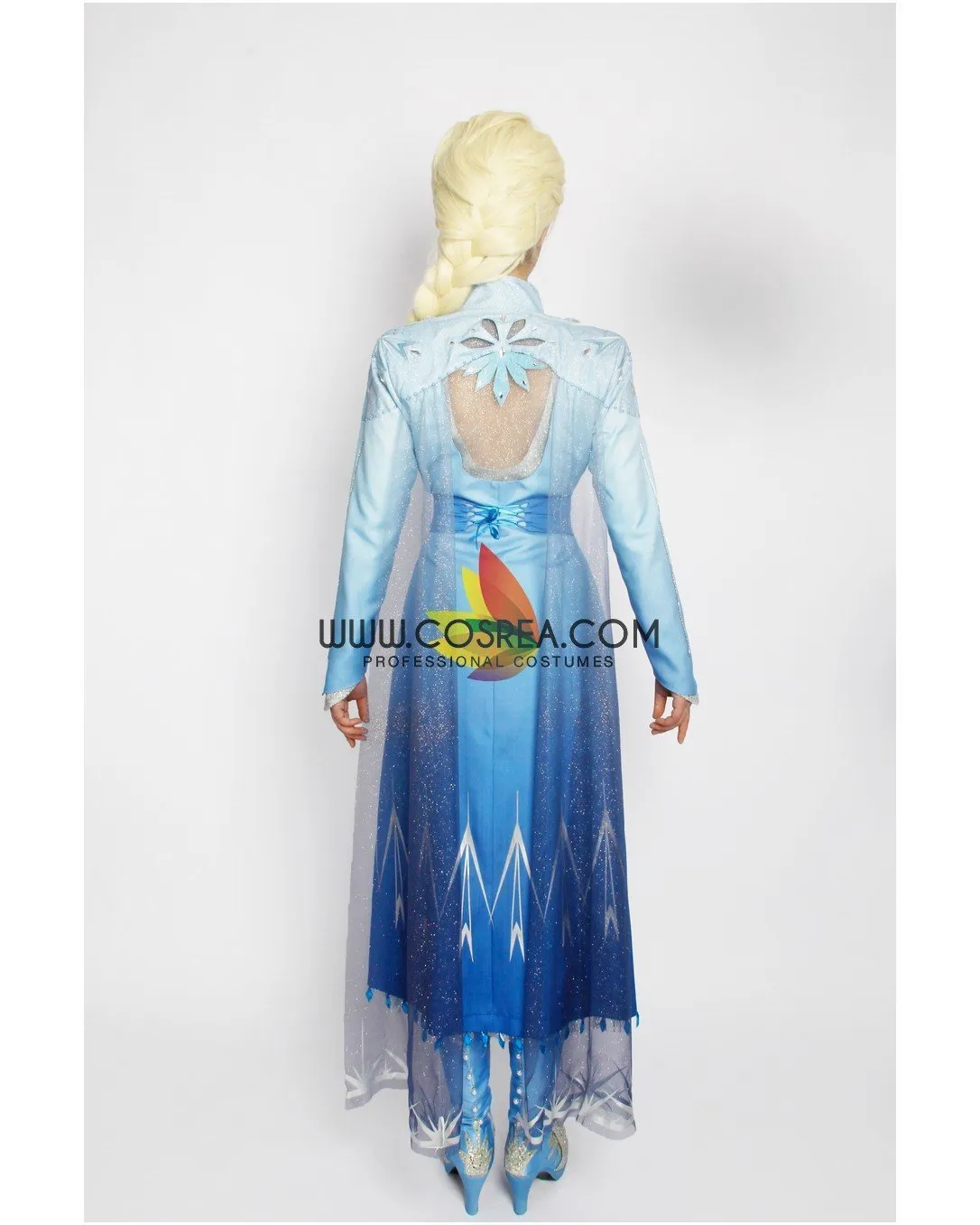 Frozen 2 Elsa Cosplay Costume - High Detail Gradient Embroidery