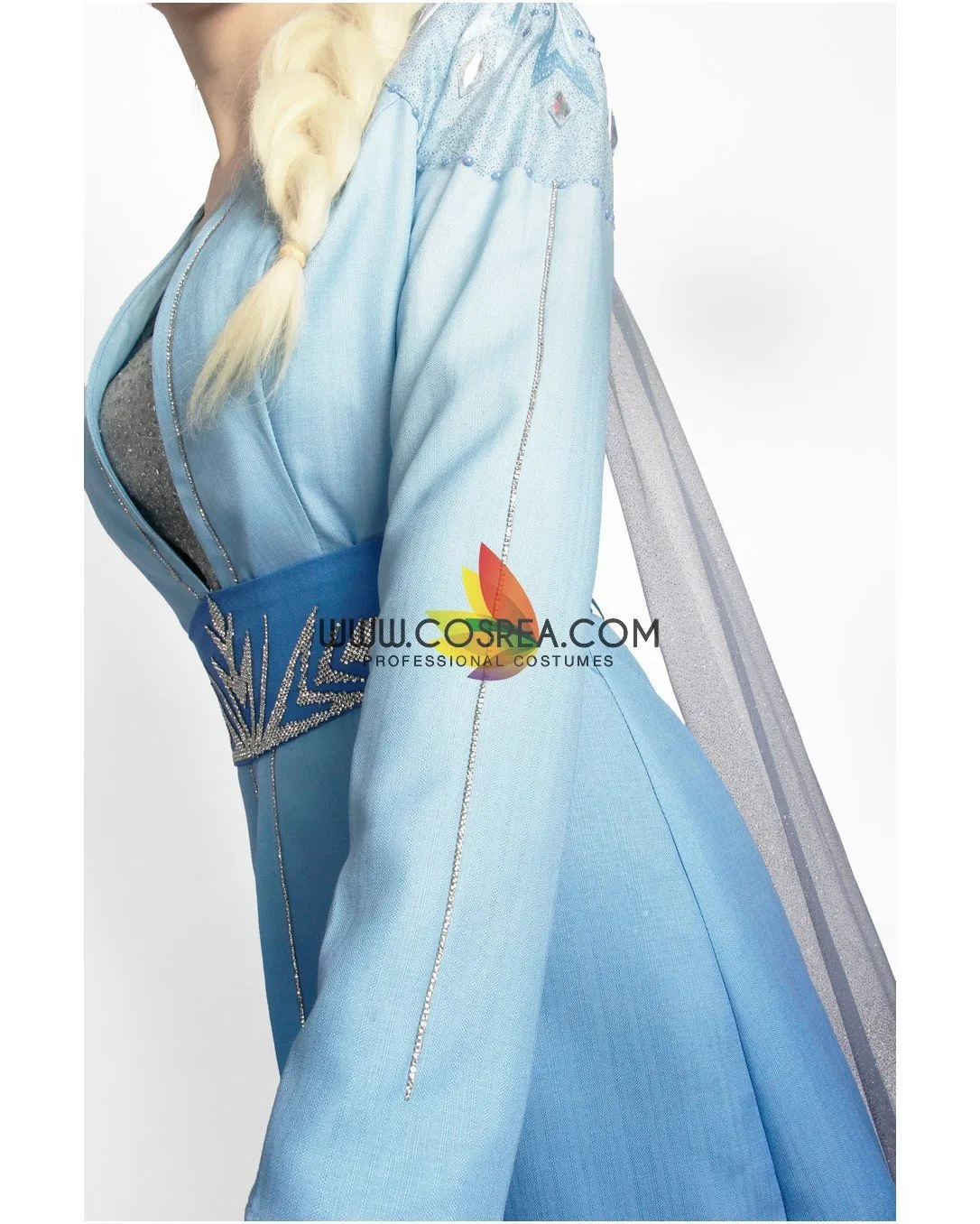 Frozen 2 Elsa Cosplay Costume - High Detail Gradient Embroidery