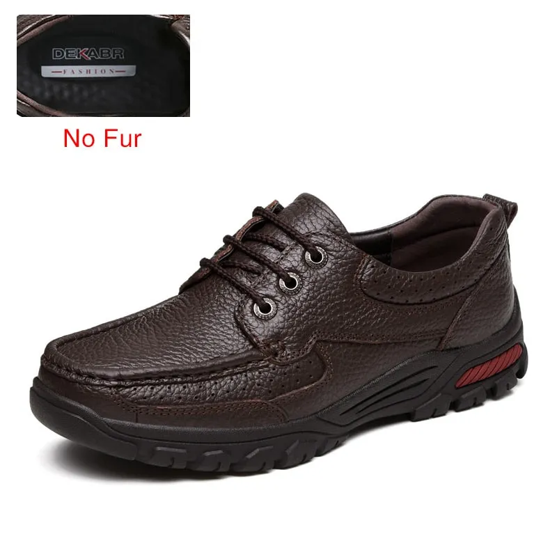 Genuine Leather Men's Breathable Loafers - Shop Now