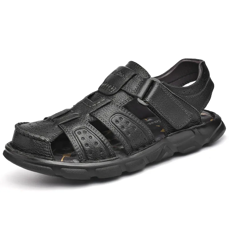 Genuine Leather Men's Casual Sandals