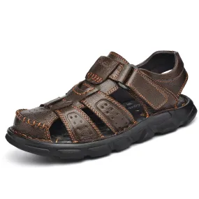 Genuine Leather Men's Casual Sandals