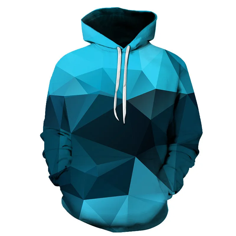 Geometric Hoodies 3D Man Streetwear