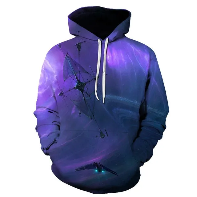 Geometric Hoodies 3D Man Streetwear