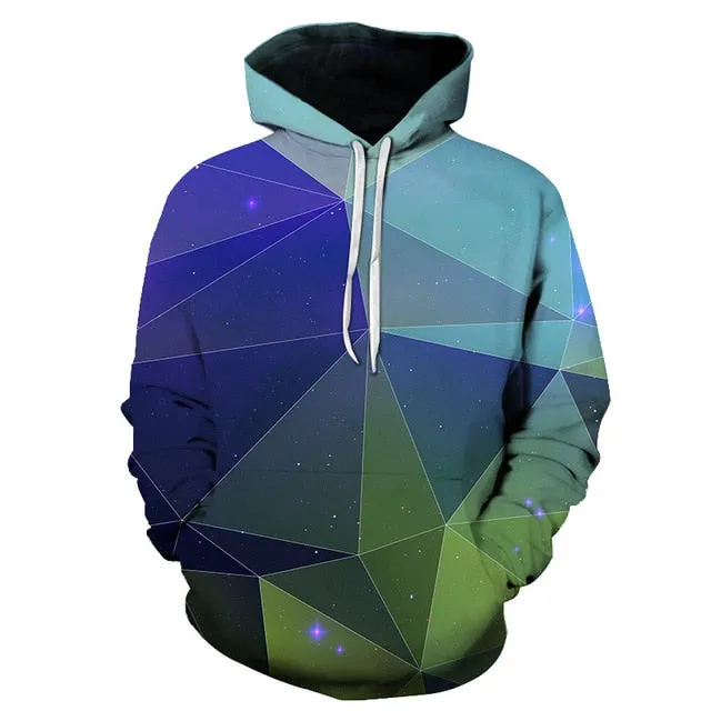 Geometric Hoodies 3D Man Streetwear