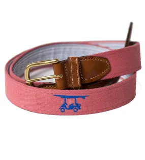 Golf Cart Belt - Salmon, Embroidered