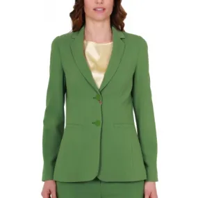 Green Cady Stretch Blazer